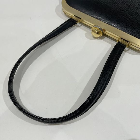 Saint Laurent Clasp Bag Logo Yves Black Shoulder - Picture 5 of 13